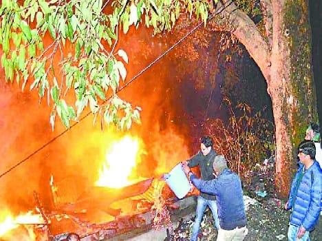 Aanganbadi center fire